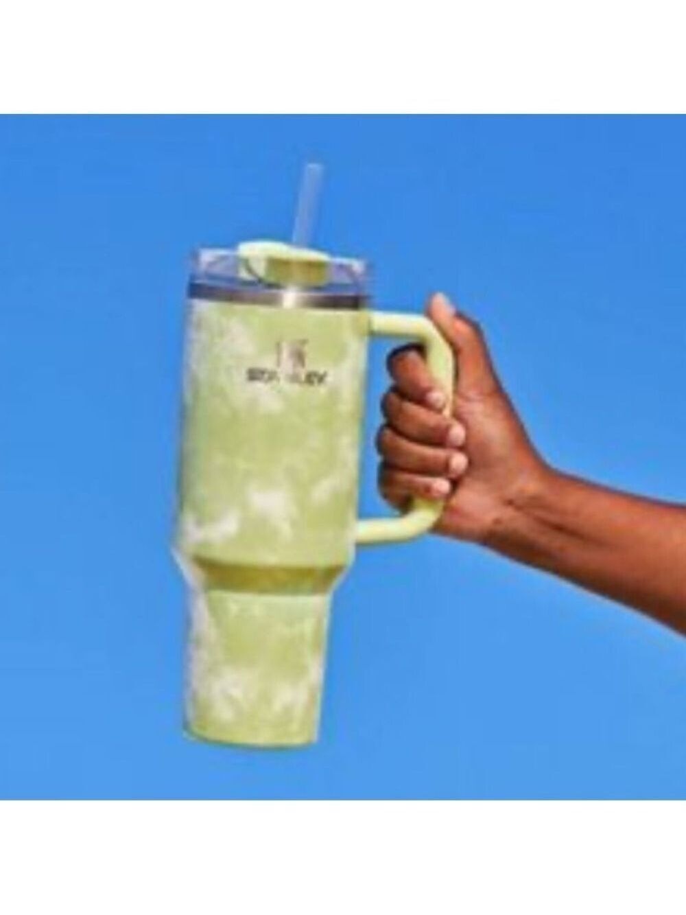 STANLEY 40oz Stainless Steel H2.0 FlowState Quencher Tumbler Citron Tie Dye - Picture 4 of 15